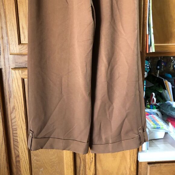 Petite Studio Pleated Wide Leg Pants - L - Picture 11 of 13